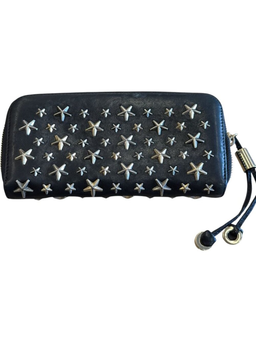755168CR C1 Jimmy Choo Wallet Long Black Leather